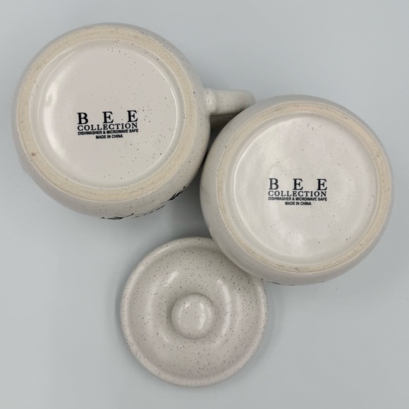 Bee Collection “Bee Nice” Ceramic Sugar & Creamer Set - Picture 7 of 7
